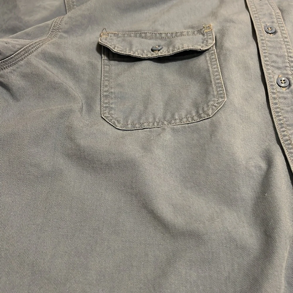Carhartt FR Blue Button-Up Shirt - Picture 8 of 11